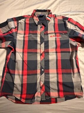 2 for$6✨Red Bull Men’s Plaid Button-Down Shirt, Size XL